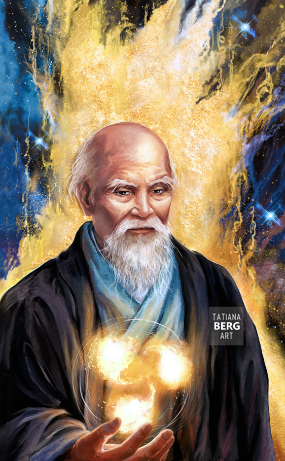 Art Portrait Aikido Ueshiba Morihei Painting