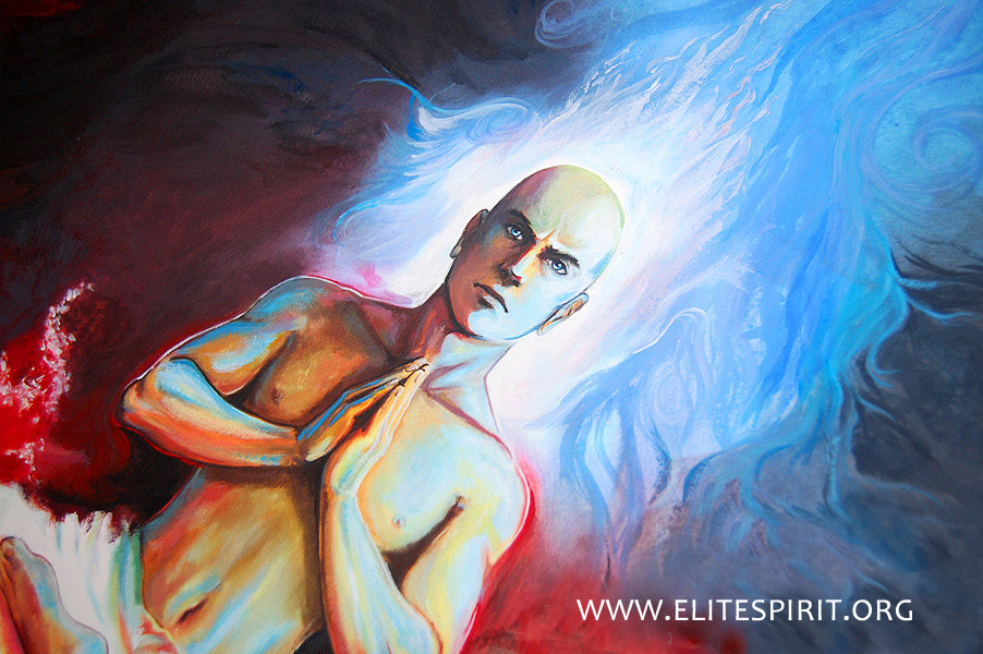 Art Buddha Blood Meditation Spirit Warrior Art Painting