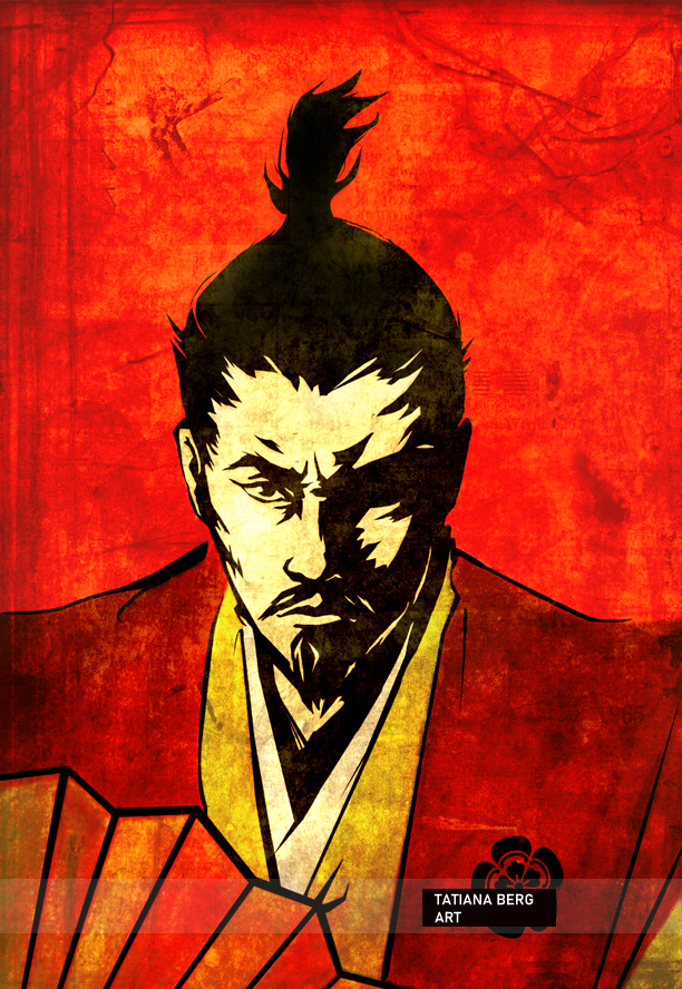 Oda Nobunaga Art  daimyo sengoku warlord painting
