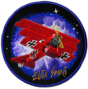 Embroidered patch, WWI, Red Baron, Triplane, Der Rote Baron, Manfred von Richthofen