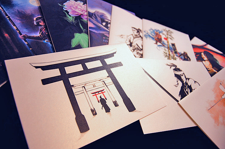 Samurai Postcards